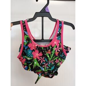 2 pc Girls REAL LOVE Brand Swimsuit Size 6 6X  0337